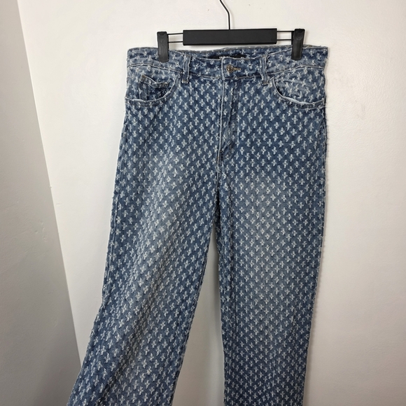 Jaded London Women's Medium Wash Distressed Streetwear Slouchy Jeans Size 28 - Picture 4 of 11